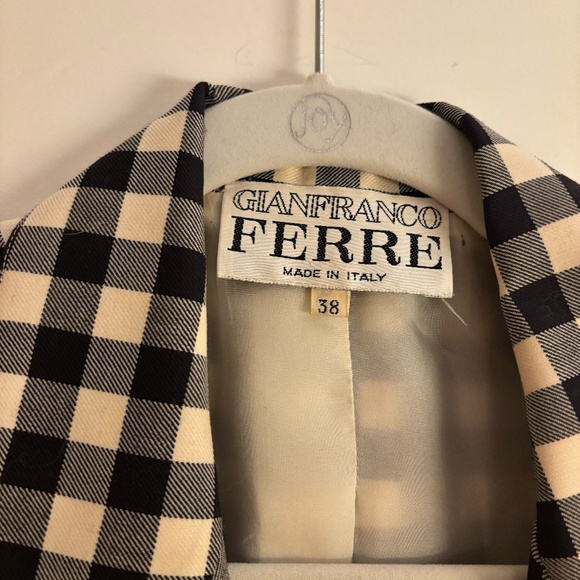 Gianfranco Ferre Plaid Checkered Jacket - Picture 2 of 3